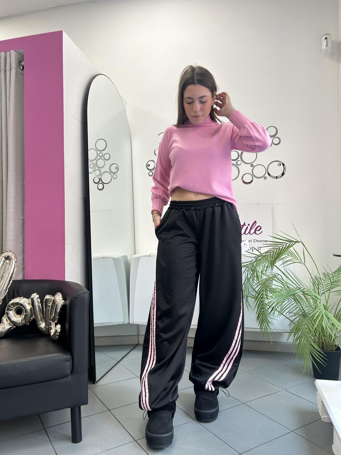 NOVITÀ Panta tuta baggy con bande colorate