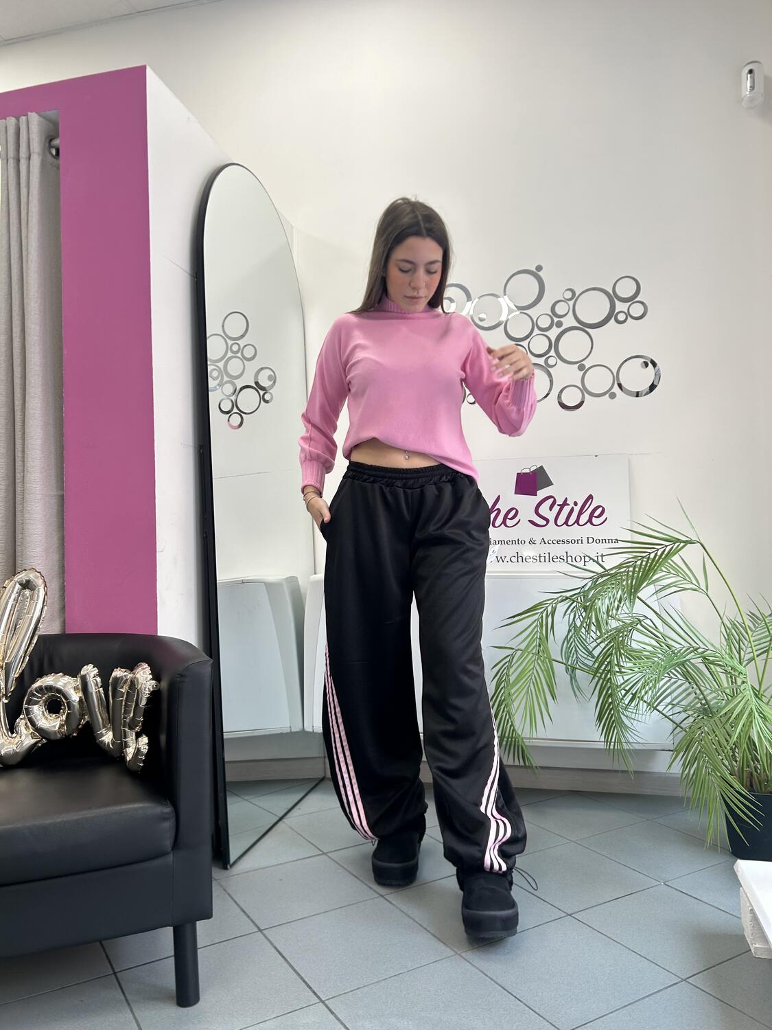 NOVITÀ Panta tuta baggy con bande colorate