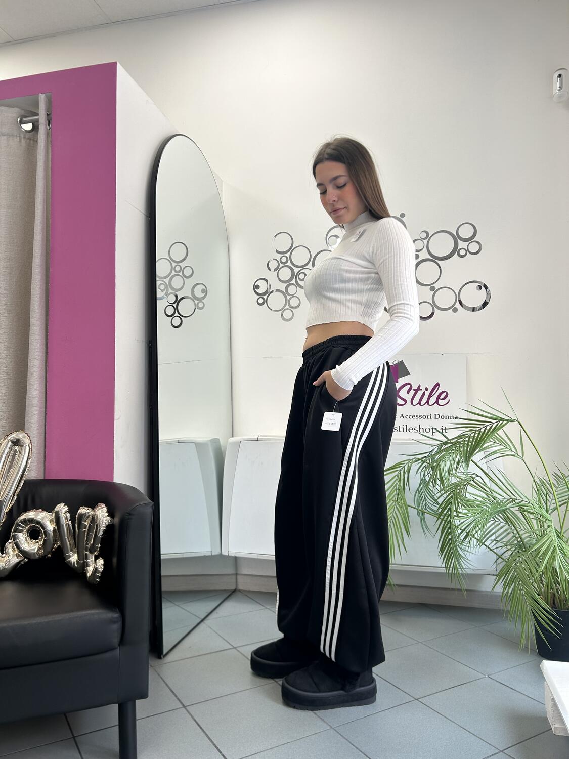 NOVITÀ Panta tuta baggy con bande colorate