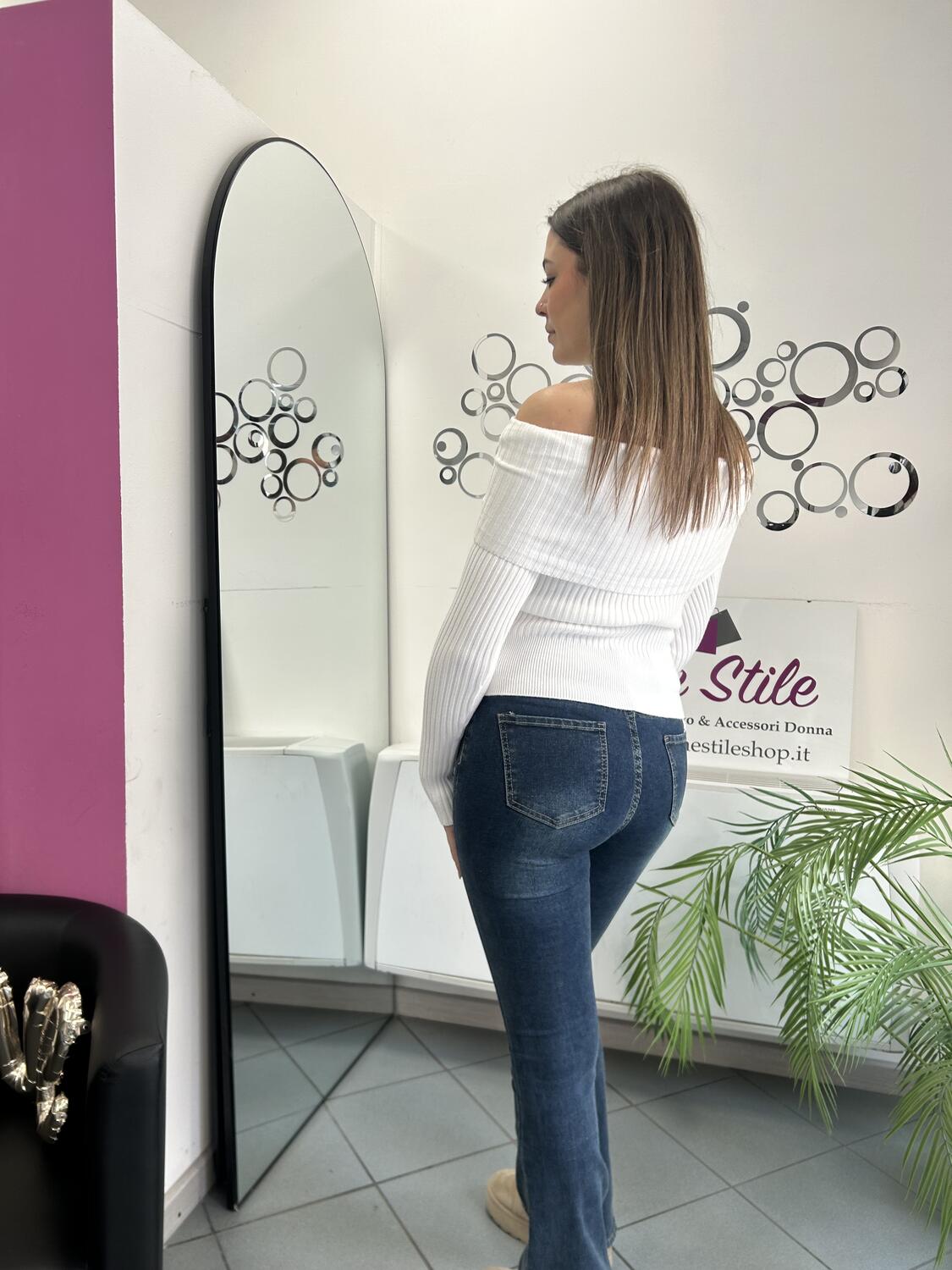 NOVITÀ Pull a costine scollo a barca