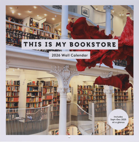 Calendario da parete 2026, 30,5x30,5 cm: This Is My Bookstore 