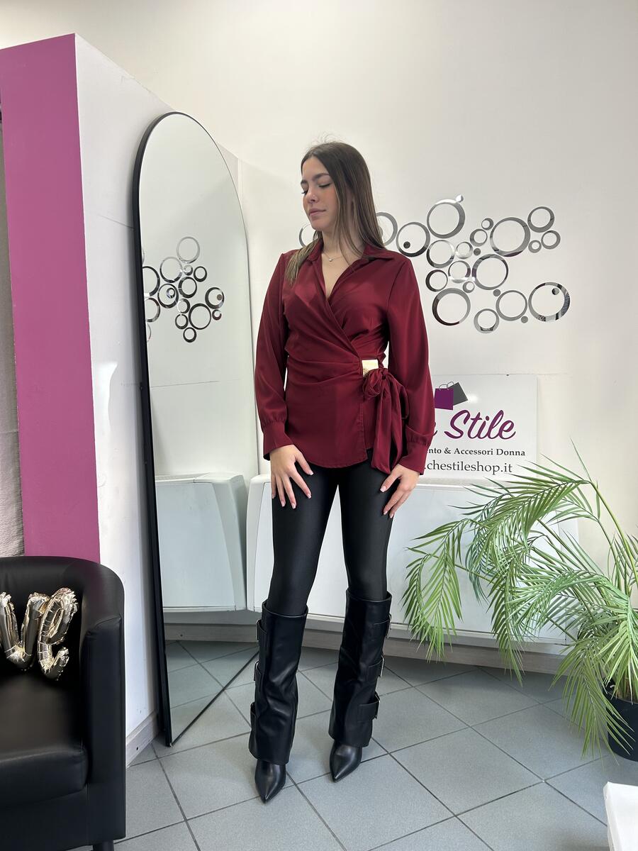 NOVITÀ Camicia a portafoglio dettaglio oro