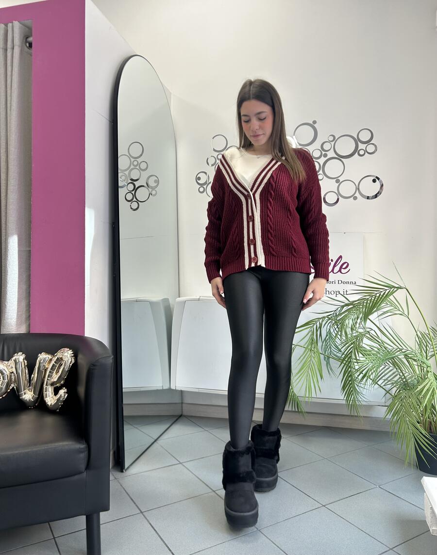 NOVITÀ Cardigan con profili a contrasto