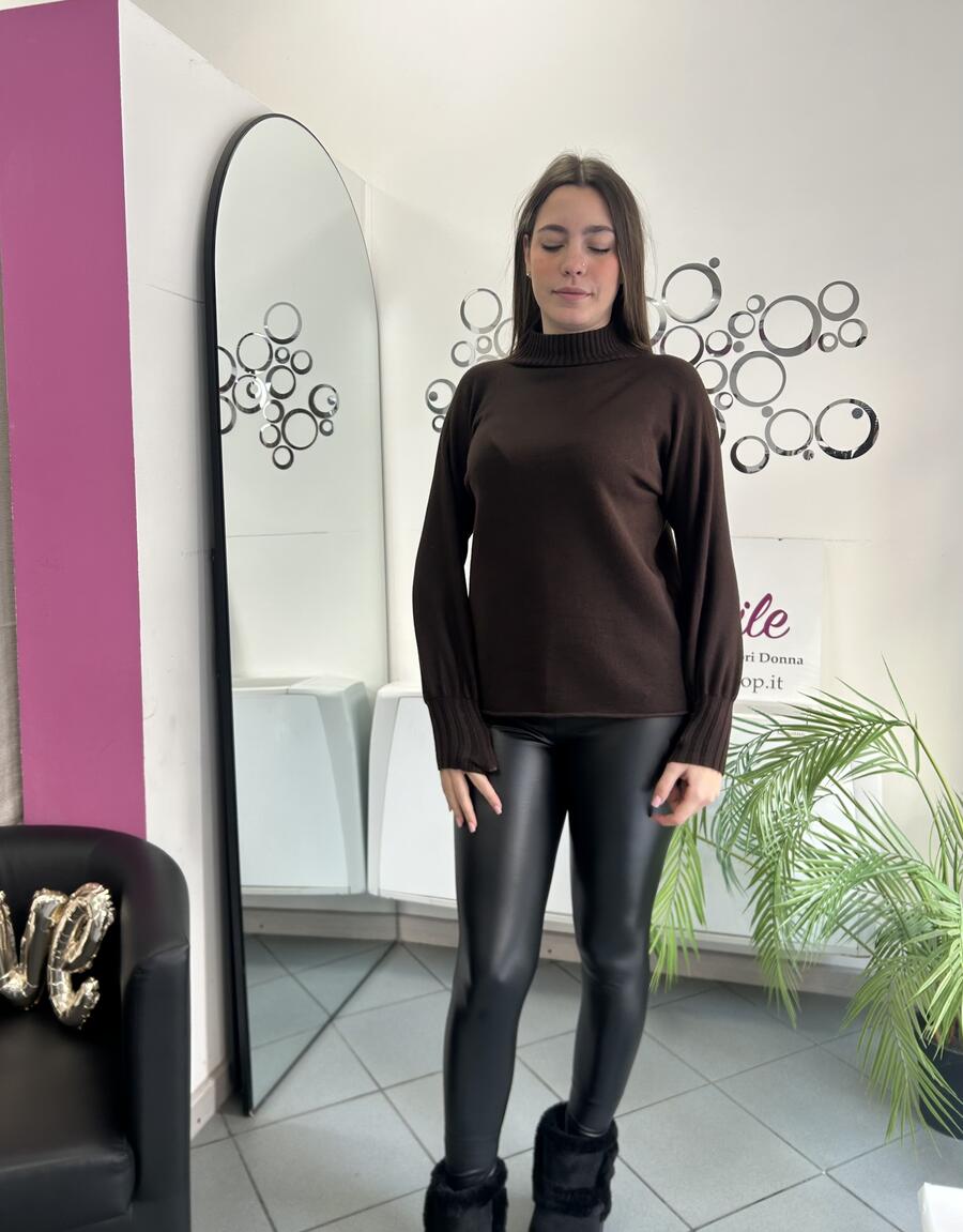 NOVITÀ Pull mezzo collo in viscosa 