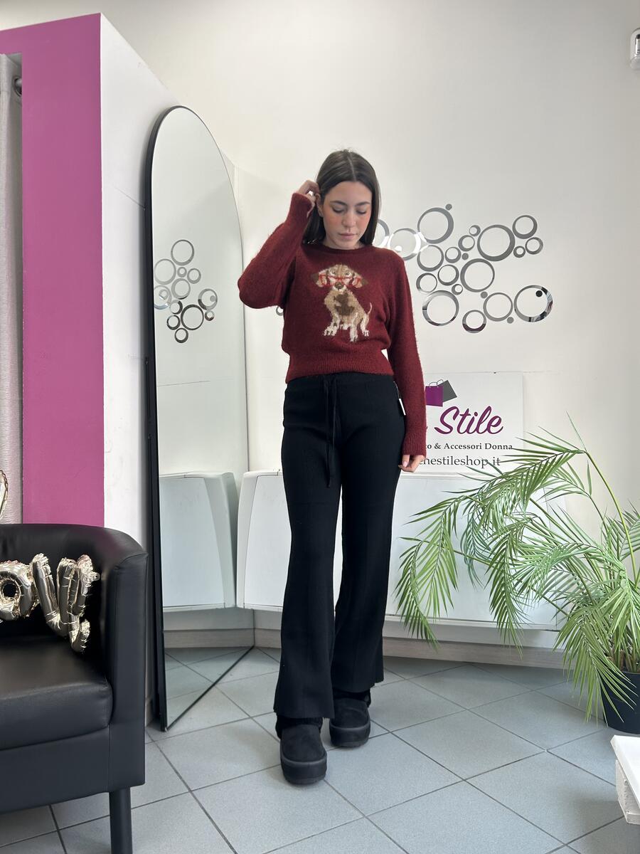 NOVITÀ Panta tuta a palazzo in maglina