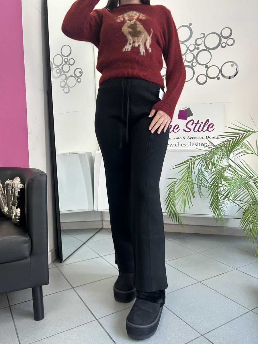 NOVITÀ Panta tuta a palazzo in maglina