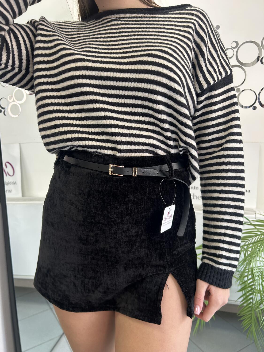 NOVITÀ Pantagonna in velluto con cinturina