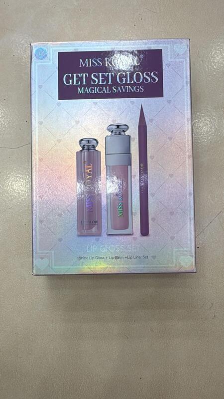 MISS ROYAL GET SET GLOSS SHINE LIPGLOSS+LIPBALM+LIPLINER+MASCHERA LABBRA (Dupe DIOR)*