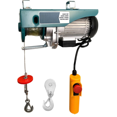 Verricello Montacarichi Elettrico Argano Paranco 1500W 2HP Portata 250/500Kg 