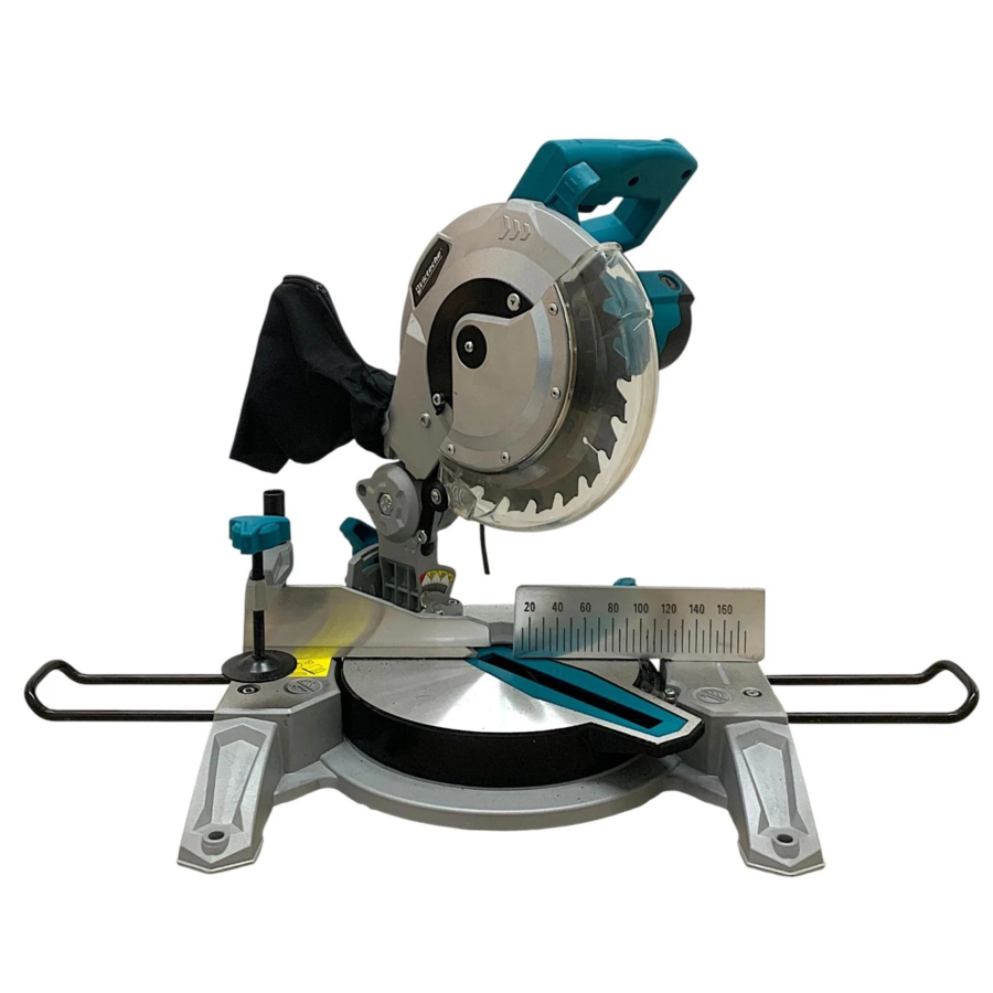 Sega Troncatrice per Legno Radiale 1300W Lama Ø210mm Taglio 0-45° 5000Giri/min