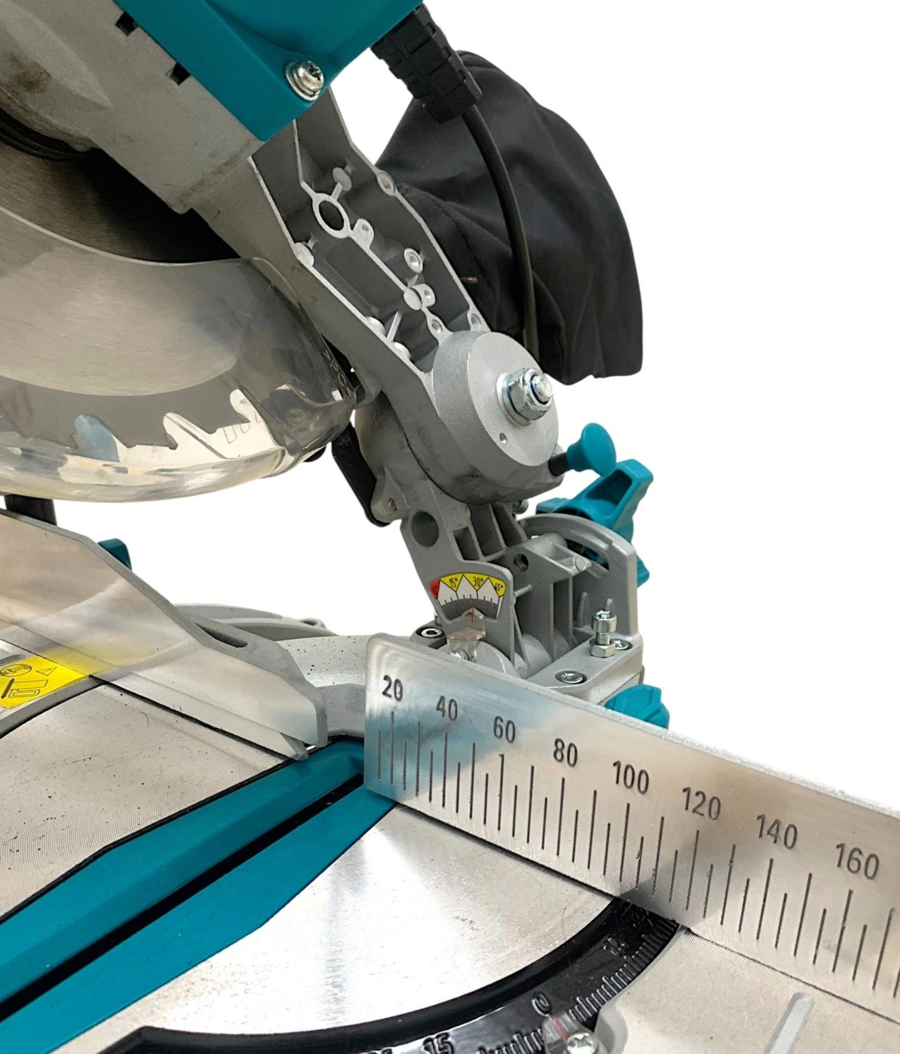 Sega Troncatrice per Legno Radiale 1300W Lama Ø210mm Taglio 0-45° 5000Giri/min