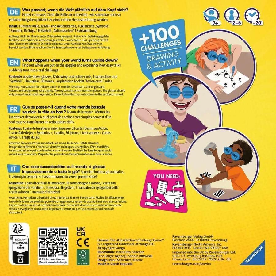 The Upside Down Challenge gioco da tavolo - Ravensburger - 206728 - 7+