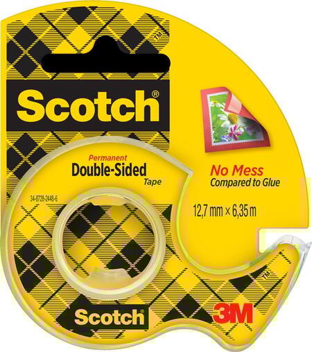 NASTRO BIADESIVO 12,7 mm x 6,3 mt 665 con dispenser a chiocciola