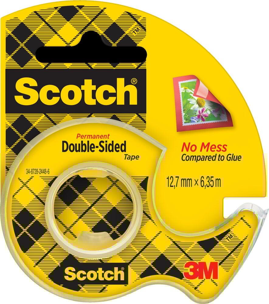 NASTRO BIADESIVO 12,7 mm x 6,3 mt 665 con dispenser a chiocciola