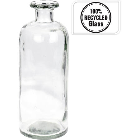 Bottiglia monofiore in vetro riciclato