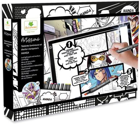 Manga Tavolo luminoso e laboratorio di pennarelli - Sycomore - 052 - 10+