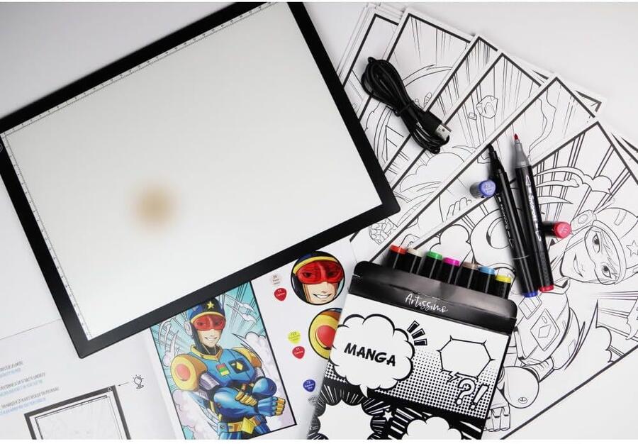 Manga Tavolo luminoso e laboratorio di pennarelli - Sycomore - 052 - 10+