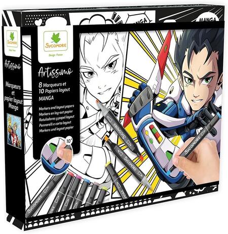 Manga Artissimo pennarelli e carta layout - Sycomore - 047 - 10+