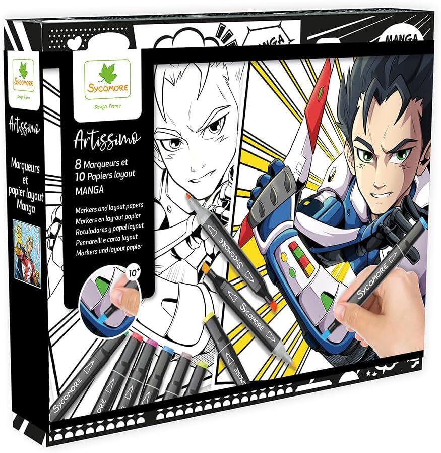 Manga Artissimo pennarelli e carta layout - Sycomore - 047 - 10+