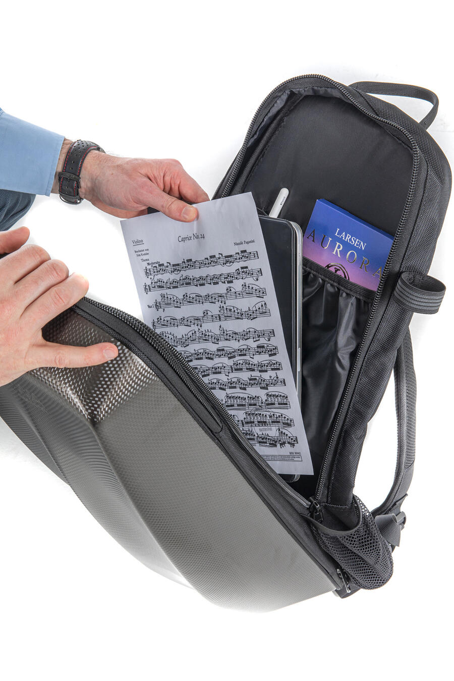 GEWA SPACE BAG CUSTODIA A ZAINO PER VIOLINO TITANIUM