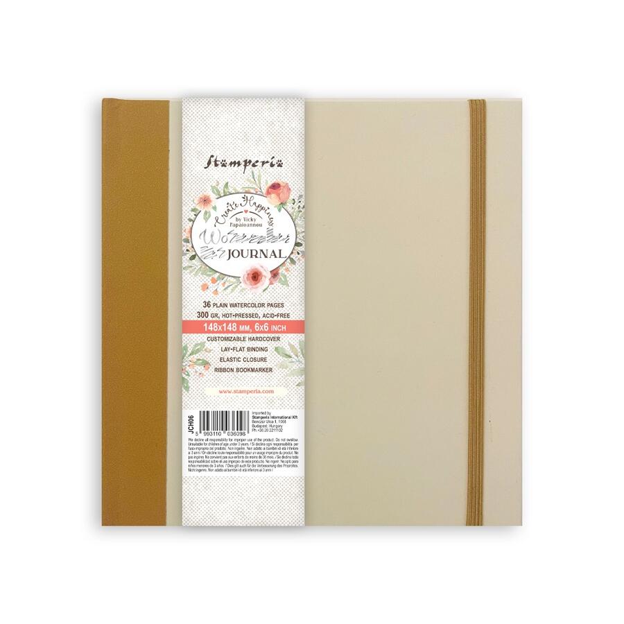 Create Happiness Mixed Media Journal cm 14,8x14,8 watercolor pages gr 250