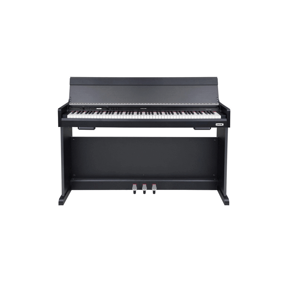 NUX NCK-330 BK Piano digitale con cabinet tastiera pesata a triplo sensore - nero