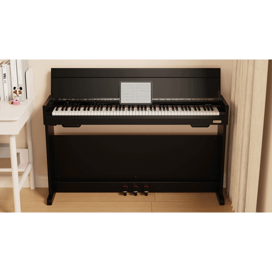 NUX NCK-330 BK Piano digitale con cabinet tastiera pesata a triplo sensore - nero