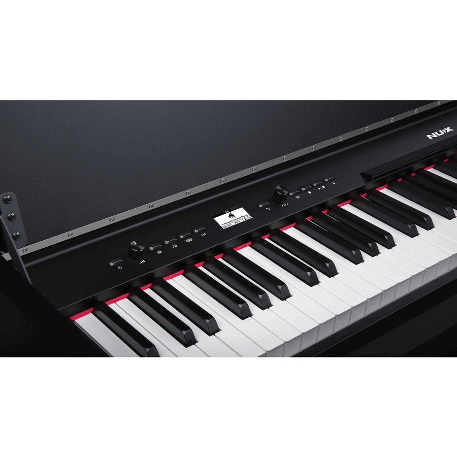 NUX NCK-330 BK Piano digitale con cabinet tastiera pesata a triplo sensore - nero