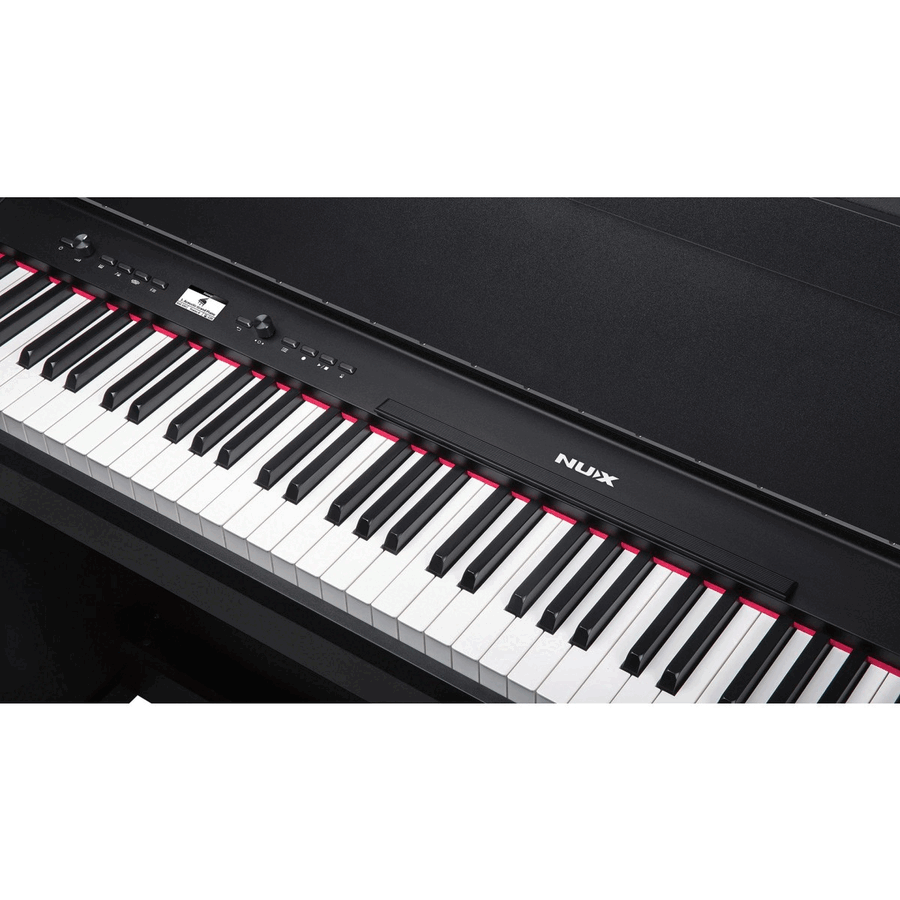 NUX NCK-330 BK Piano digitale con cabinet tastiera pesata a triplo sensore - nero