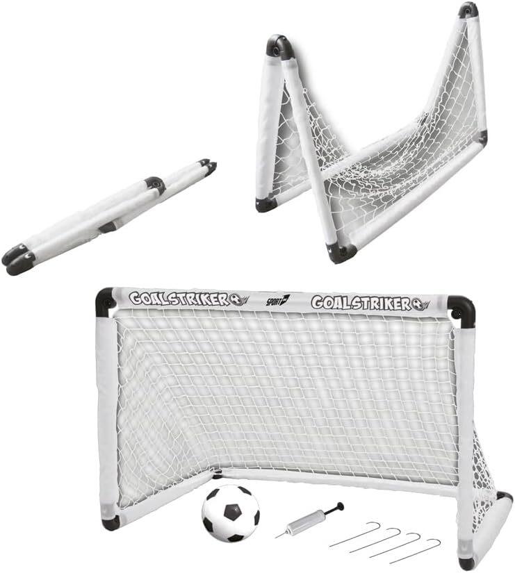 Porta da calcio Goal Striker 90x59x61cm con palla gonfiabile - Sportone - 0001 - 5+