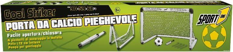 Porta da calcio Goal Striker 90x59x61cm con palla gonfiabile - Sportone - 0001 - 5+