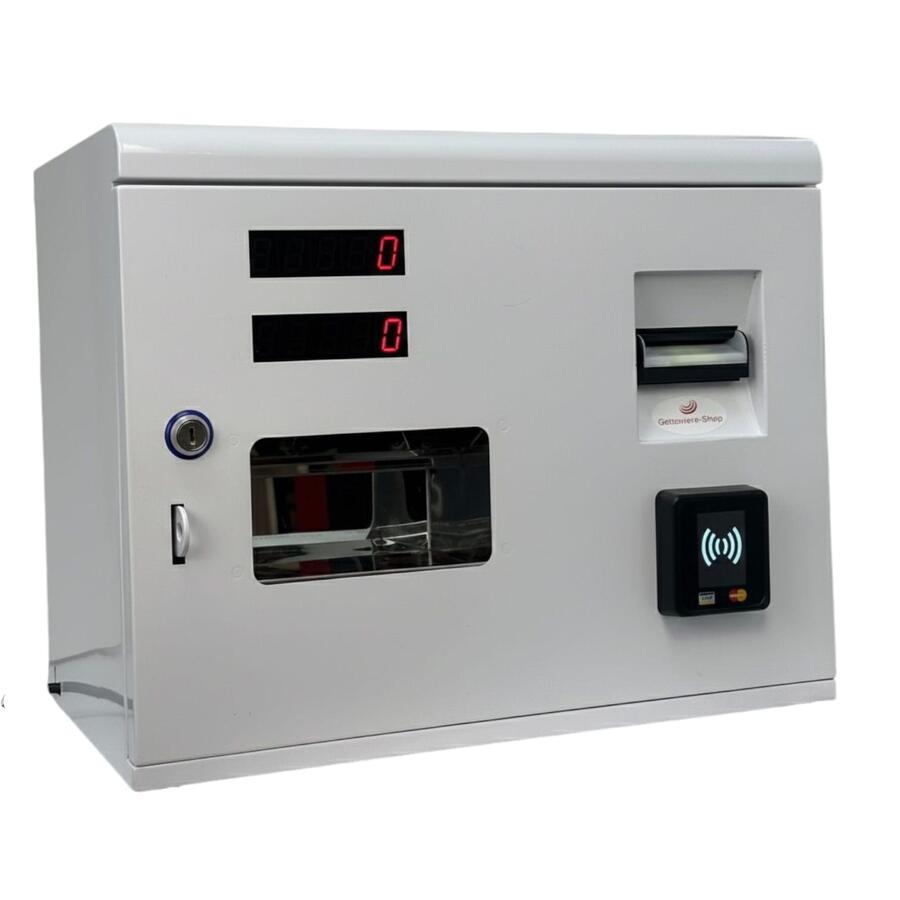 Cambiagettoni Elettronico con Lettore Banconote e POS – Cambio da €5, €10, €20, €50 in Gettoni -  modello CPOS