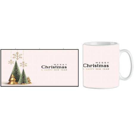 TAZZA MUG XMAS MERRY XMAS ALBERI E FIOCCHI DI NEVE