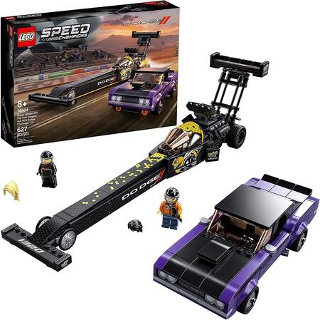 Lego Speed Champions Mopar Dodge//SRT Top Fuel Dragster (scatola leggermente rovinata) - 76904 - 8+