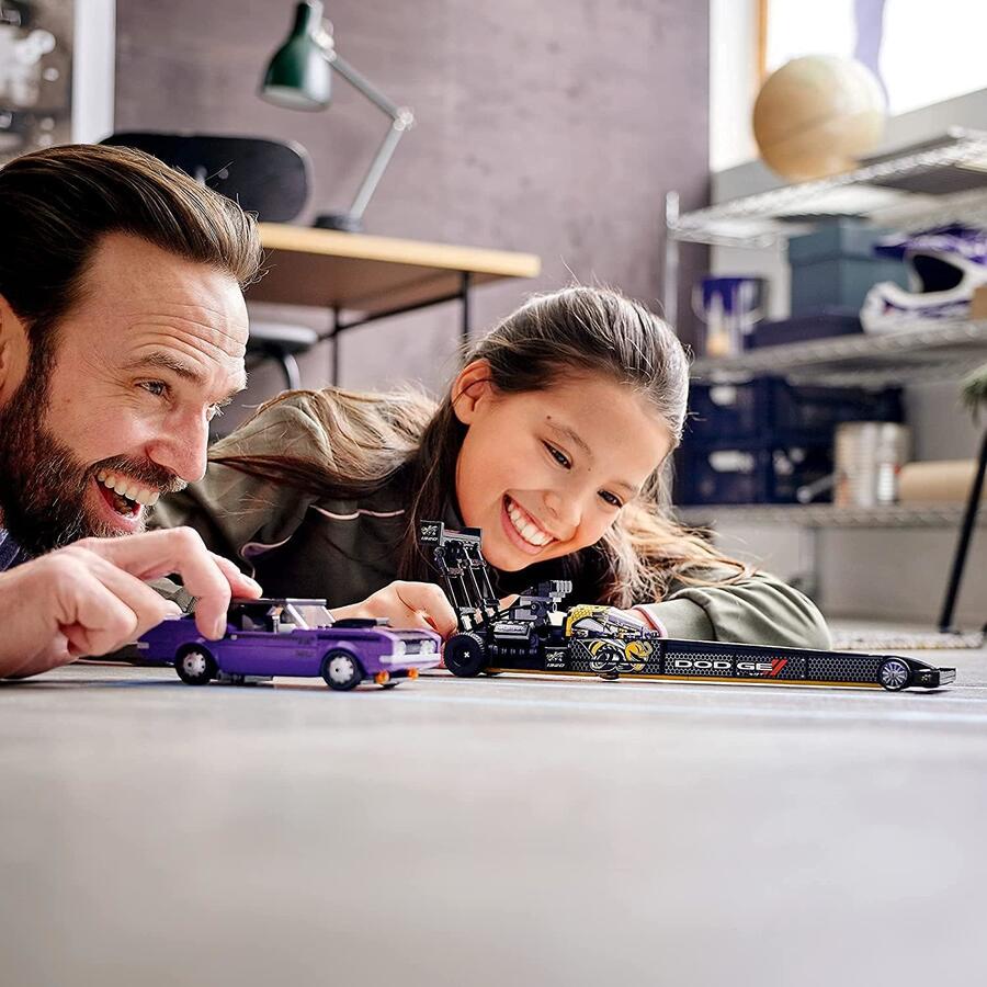 Lego Speed Champions Mopar Dodge//SRT Top Fuel Dragster (scatola leggermente rovinata) - 76904 - 8+