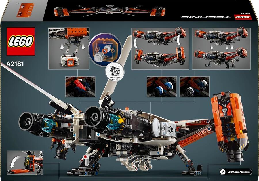 Lego Technic Astronave Heavy Cargo VTOL LT81 (scatola leggermente rovinata)- 42181 - 10+
