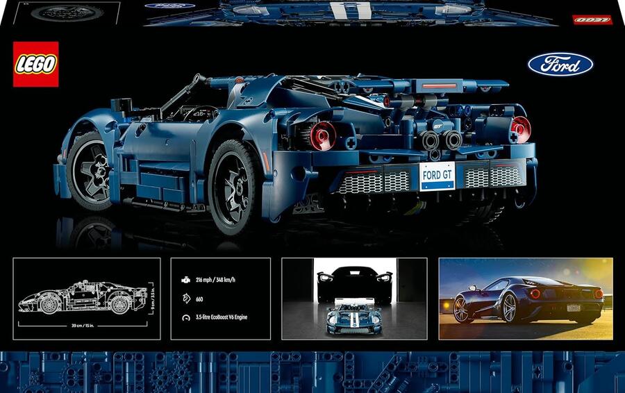 Lego Technic Ford GT 2022 (scatola leggermente rovinata) - 42154 - 18+