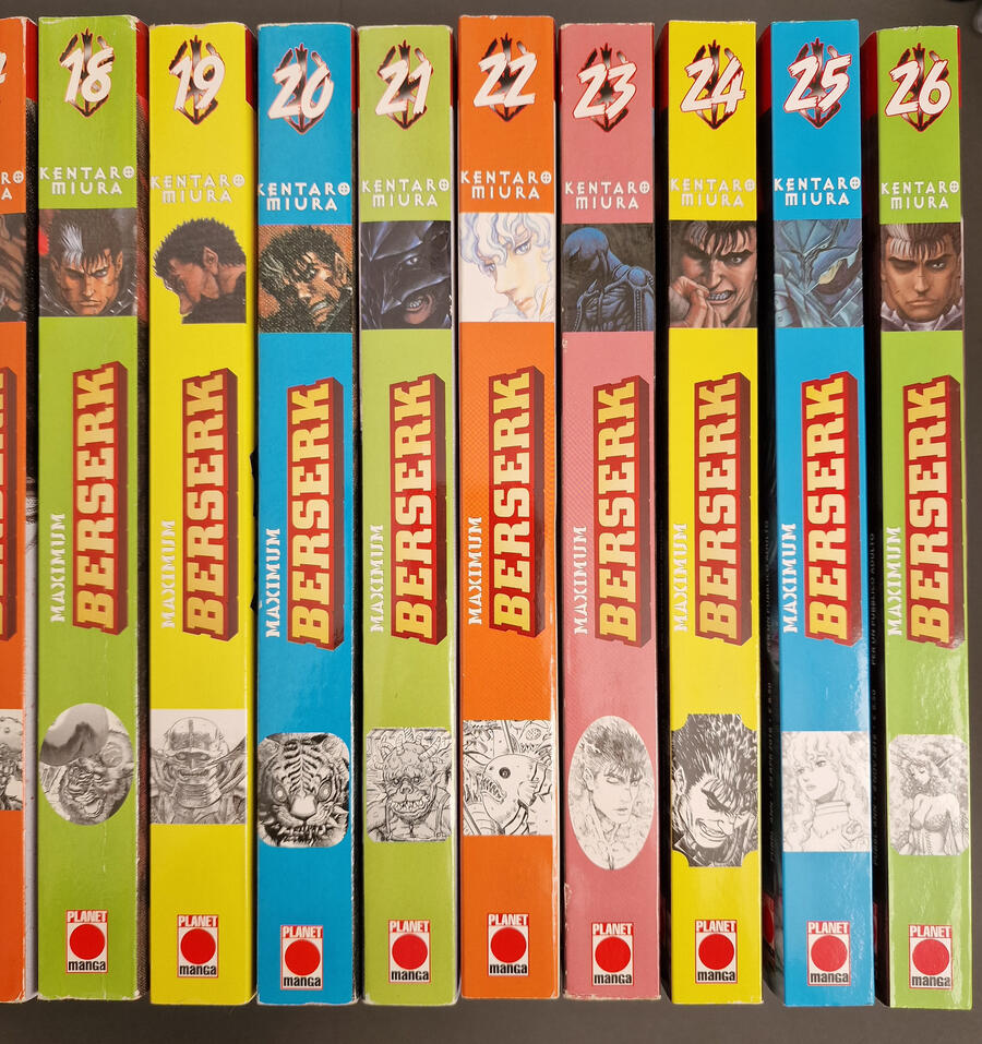 BERSERK MAXIMUM Sequenza completa 1 - 26 Kentaro Miura PLANET MANGA USATA