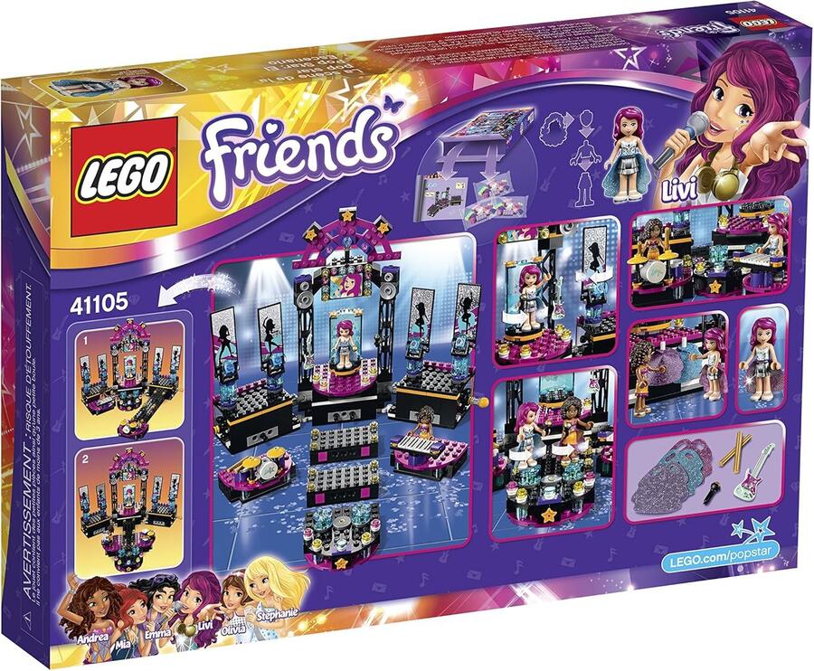 Lego Friends pop star show stage - 41105 - 7/12 anni