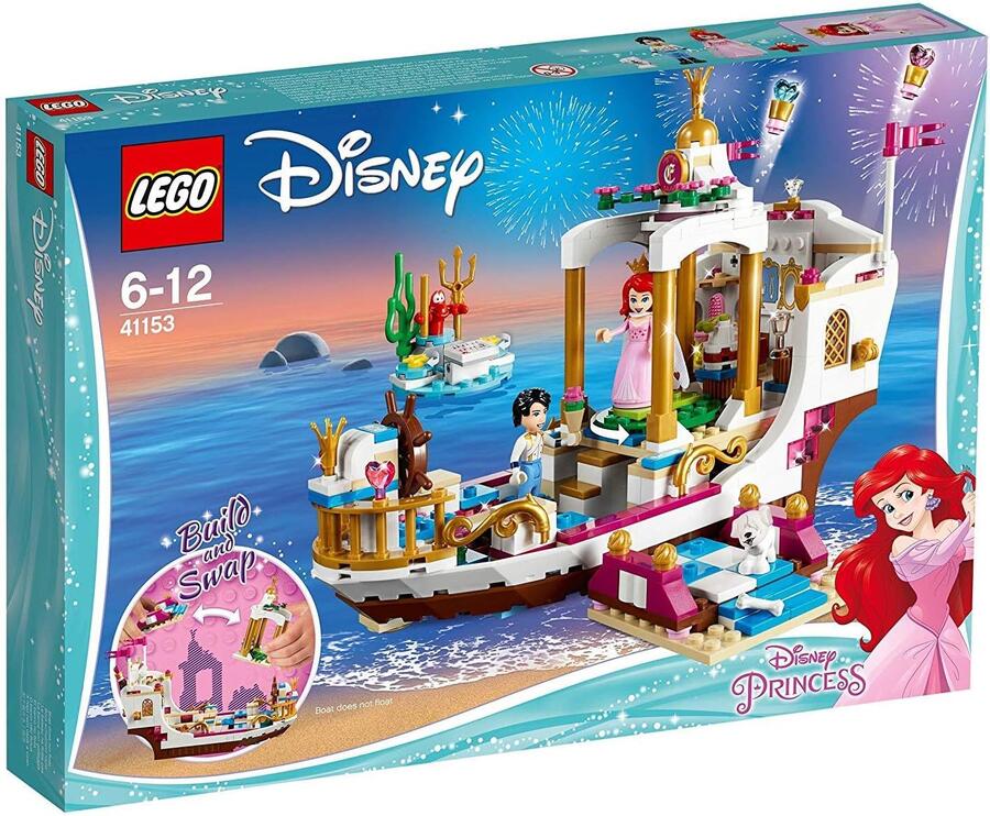 Lego Disney Princess la barca della festa reale di Ariel - 41153 - 6/12 anni