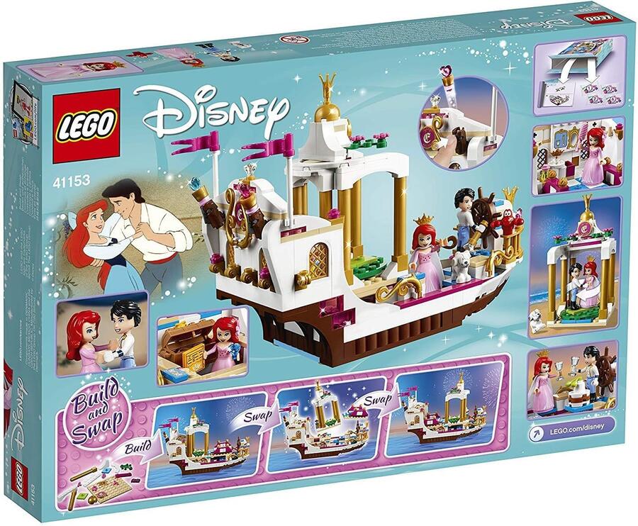 Lego Disney Princess la barca della festa reale di Ariel - 41153 - 6/12 anni