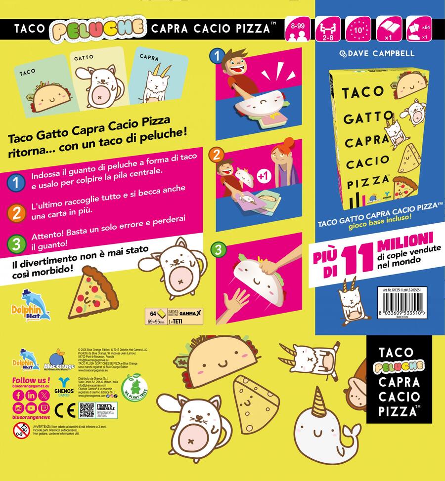 Taco Peluche Capra Cacio Pizza