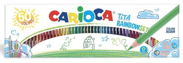 ASTUCCIO PASTELLI ASSORTITI CARIOCA TITA - 6 / 12 / 24 / 50 colori