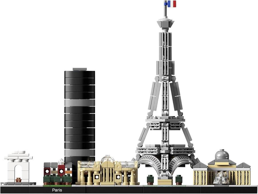 Lego Architecture Paris Set con Torre Eifell e museo del Louvre (scatola lievemente rovinata) - 21044 - 12+