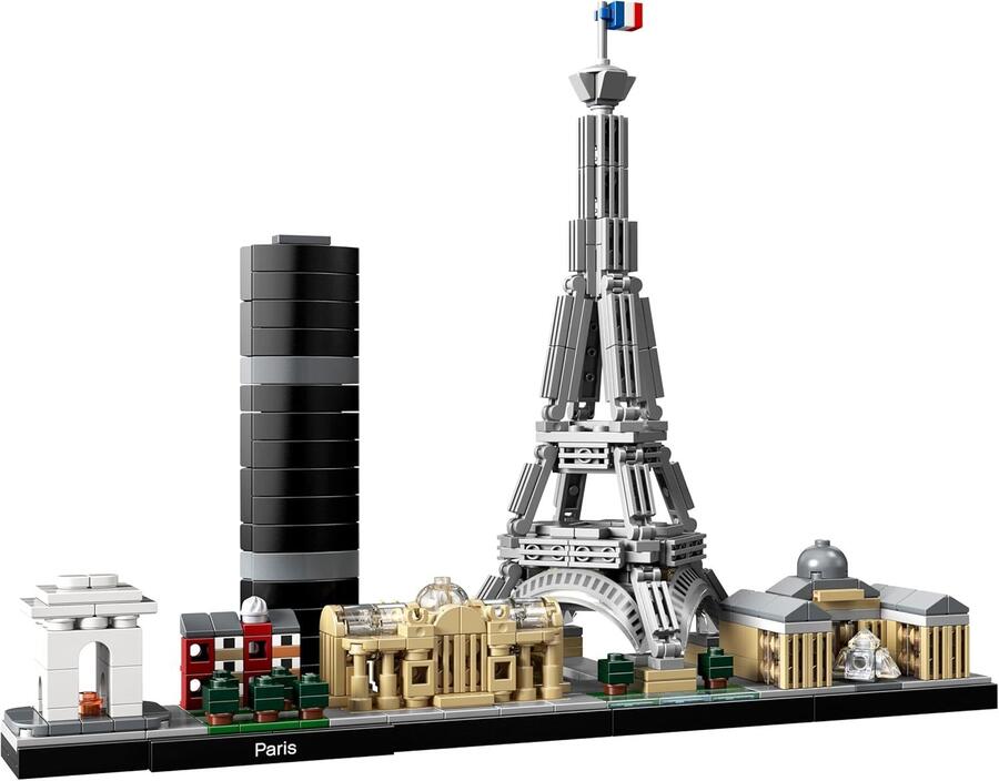Lego Architecture Paris Set con Torre Eifell e museo del Louvre (scatola lievemente rovinata) - 21044 - 12+