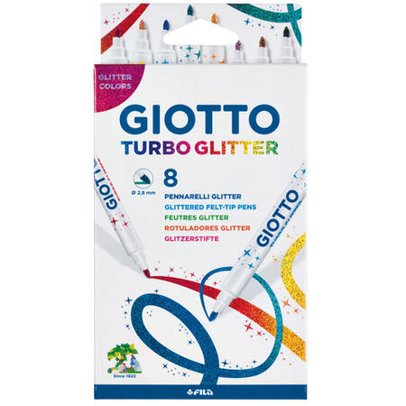 ASTUCCIO 8 PENNARELLI TURBO GLITTER GIOTTO