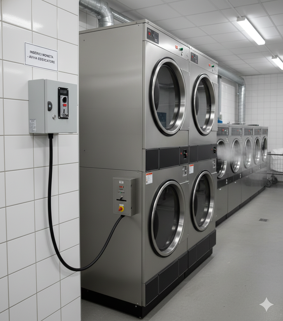 3-Phase Coin Timer 6000W for Industrial Machines and Manglers