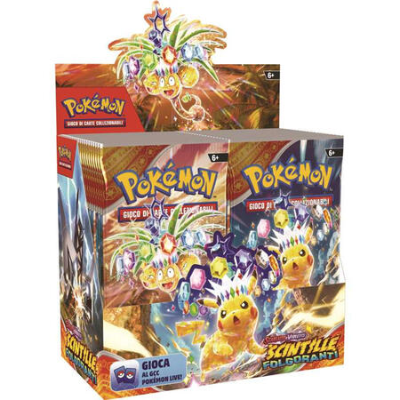 Pokemon scintille folgoranti display box 36bustine sealed italiano