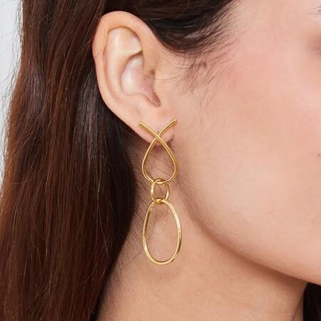 Orecchini in acciaio inossidabile pendenti