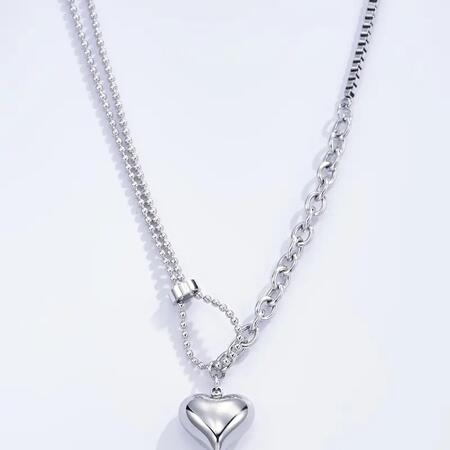 Collana in acciaio inossidabile cuore